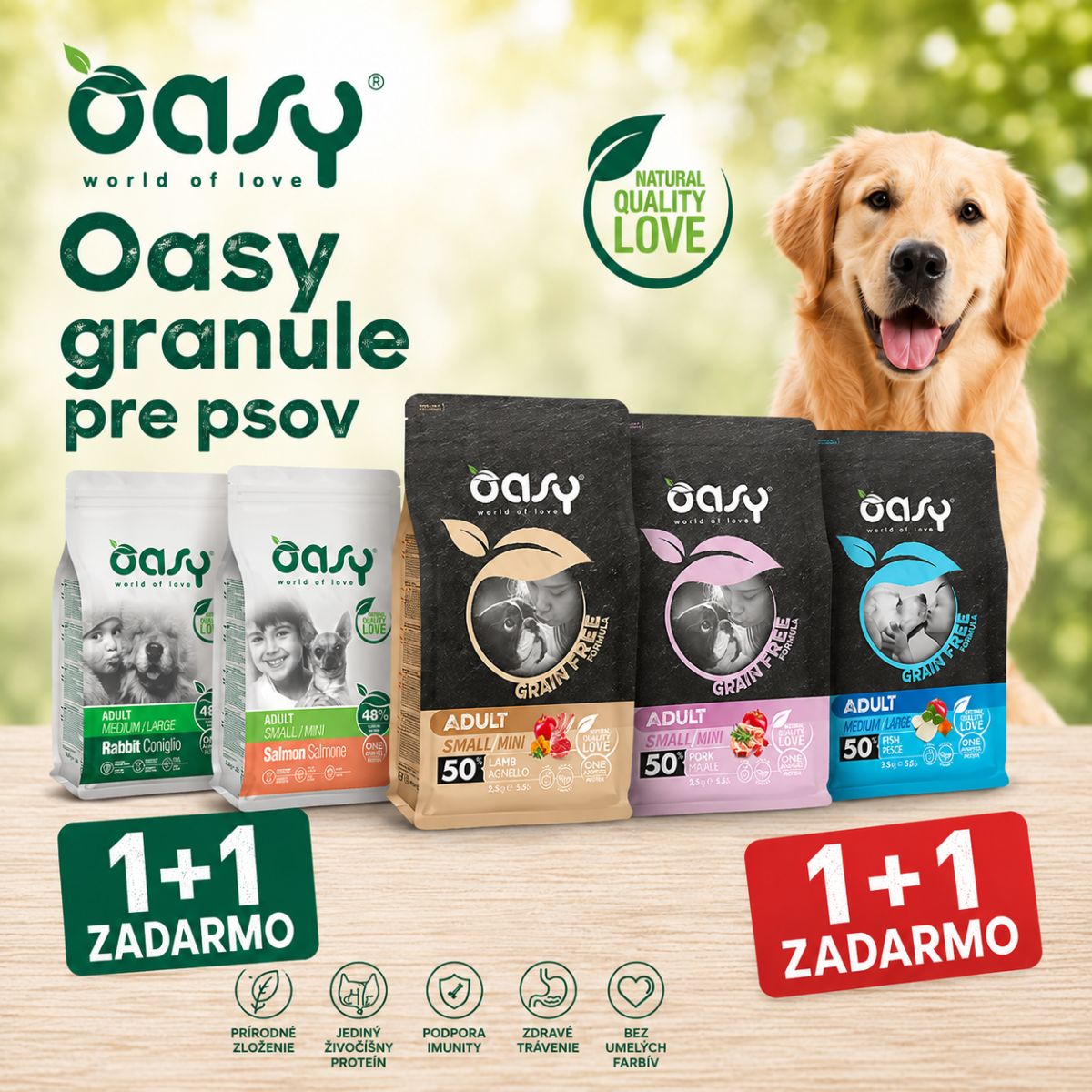 Oasy 1+1 ZADARMO